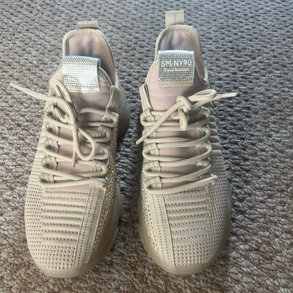 SM NY90 Light Beige Sneakers Steve Madden
